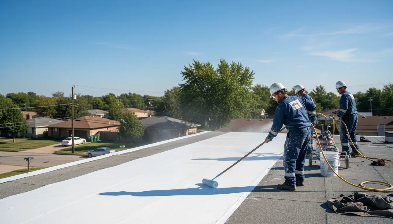 Commercial roof coating in Westland, MI near me